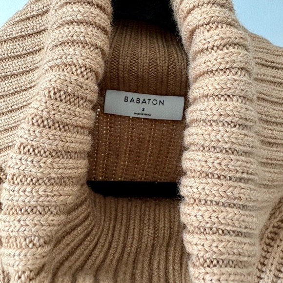 Babaton Guell Sweater | Cropped Ribbed Turtleneck | Wool Blend | Aritzia - Picture 3 of 6